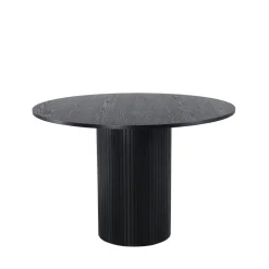 BIANCA Table à manger 4 personnes ronde en bois