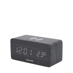 BLOCK Réveil en bois avec chargeur téléphone