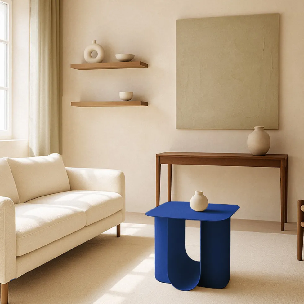 BLUM Table d'appoint en métal 45x40cm