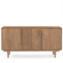 BOGOR Buffet 4 portes en bois massif L150cm
