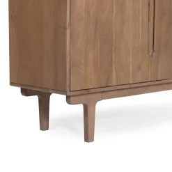BOGOR Buffet 4 portes en bois massif L150cm