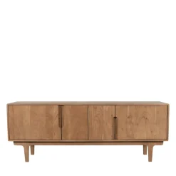 BOGOR Meuble tv 4 portes en bois massif L150cm