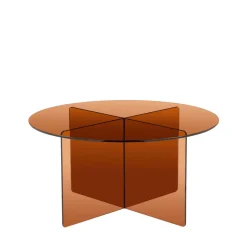 BOSTON Table basse ronde en verre ø80cm