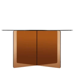 BOSTON Table basse ronde en verre ø80cm