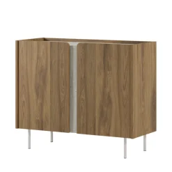 BOXY Buffet 2 portes en bois et métal L100cm