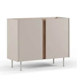 BOXY Buffet 2 portes en bois et métal L100cm