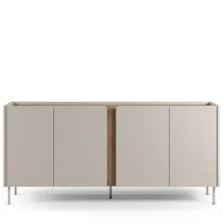 BOXY Buffet 4 portes en bois et métal L180cm
