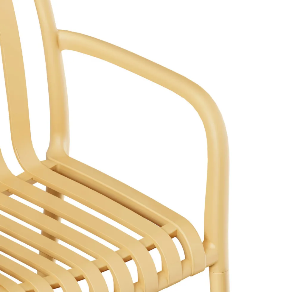 BRANO Lot de 2 fauteuils de jardin en résine