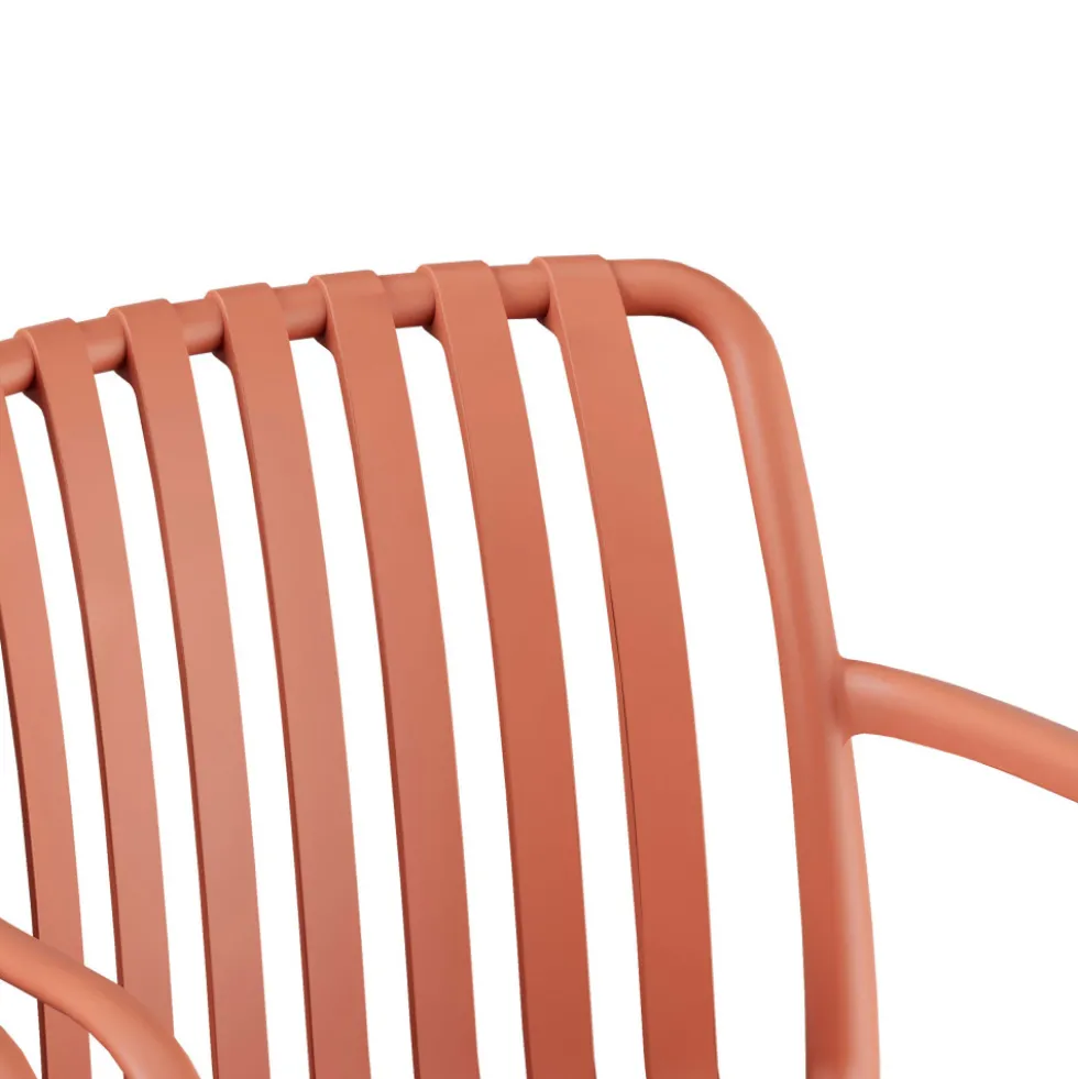 BRANO Lot de 2 fauteuils de jardin en résine