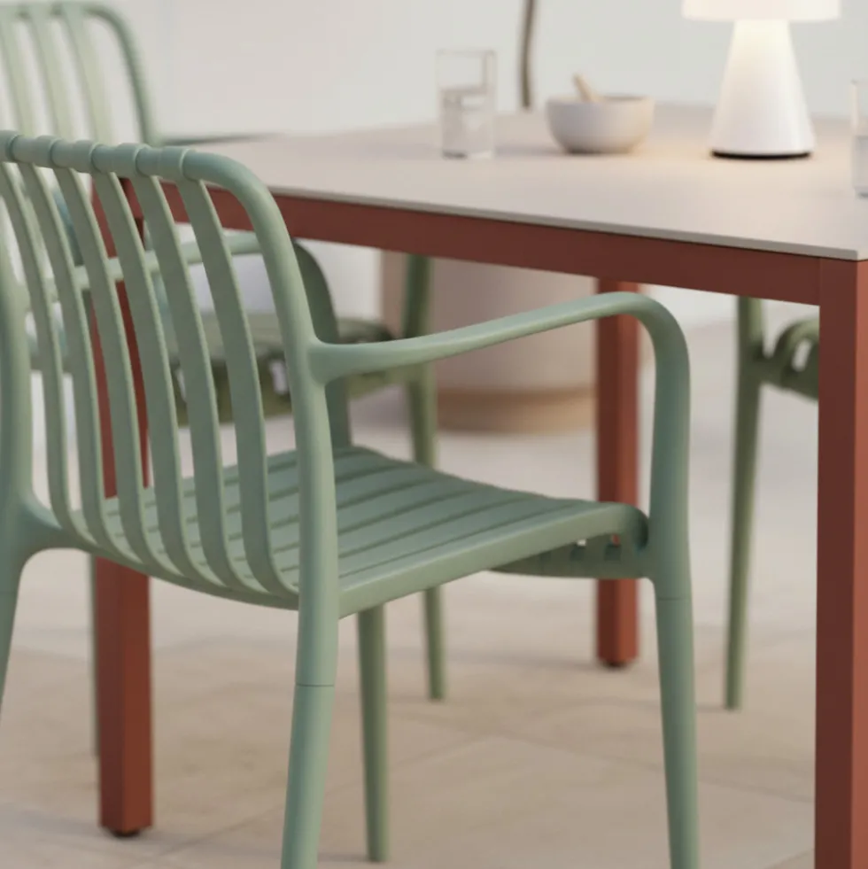 BRANO Lot de 2 fauteuils de jardin en résine