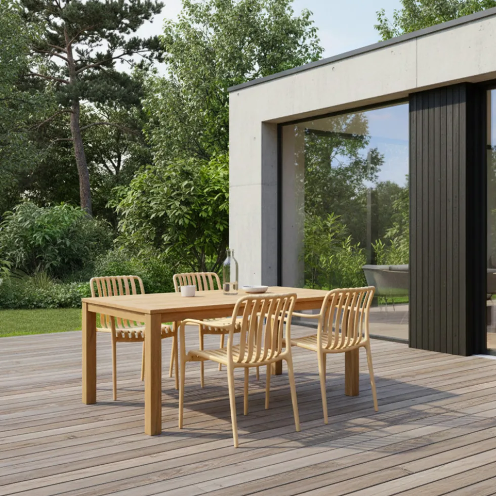 BRANO Lot de 2 fauteuils de jardin en résine