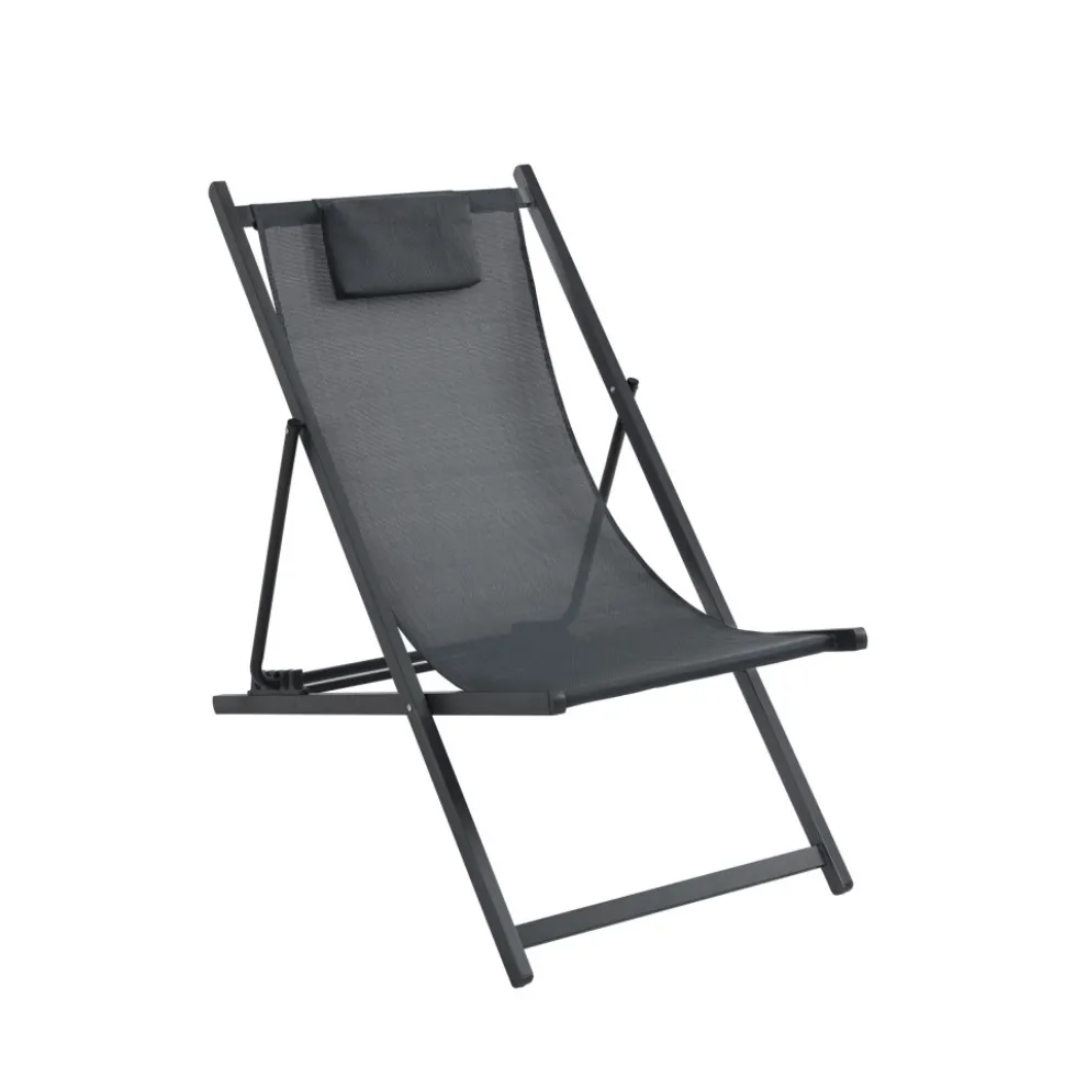 BRISA Lot de 2 chiliennes en aluminium