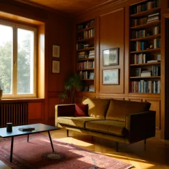 BRONCO Canapé 3 places vintage en velours
