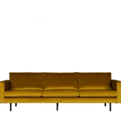 BRONCO Grand canapé 4 places vintage velours