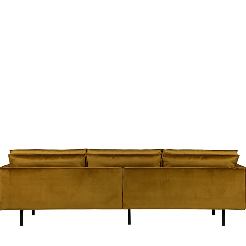 BRONCO Grand canapé 4 places vintage velours