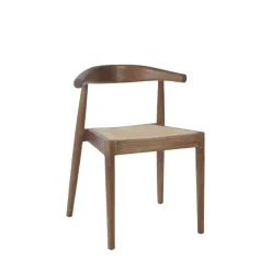 BUNGA Lot de 2 chaises en teck et cannage