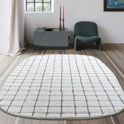 BYRON VI Tapis contemporain ovale