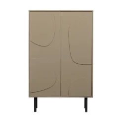 CADIZ Buffet haut 2 portes en bois H135cm