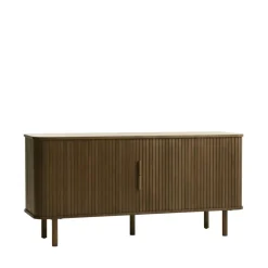 CALLAN Buffet aux portes coulissantes en bois strié L160cm