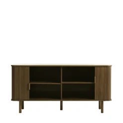CALLAN Buffet aux portes coulissantes en bois strié L160cm