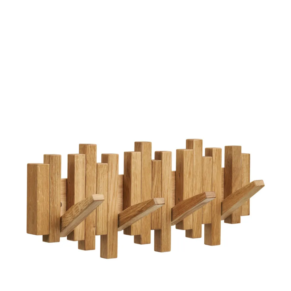 CALTRA Porte-manteaux en bois L40cm