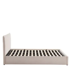 CAMA Lit coffre en velours côtelé 180x200cm