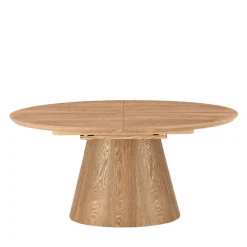 CAMI Table à manger extensible 6 à 8 personnes ovale en bois