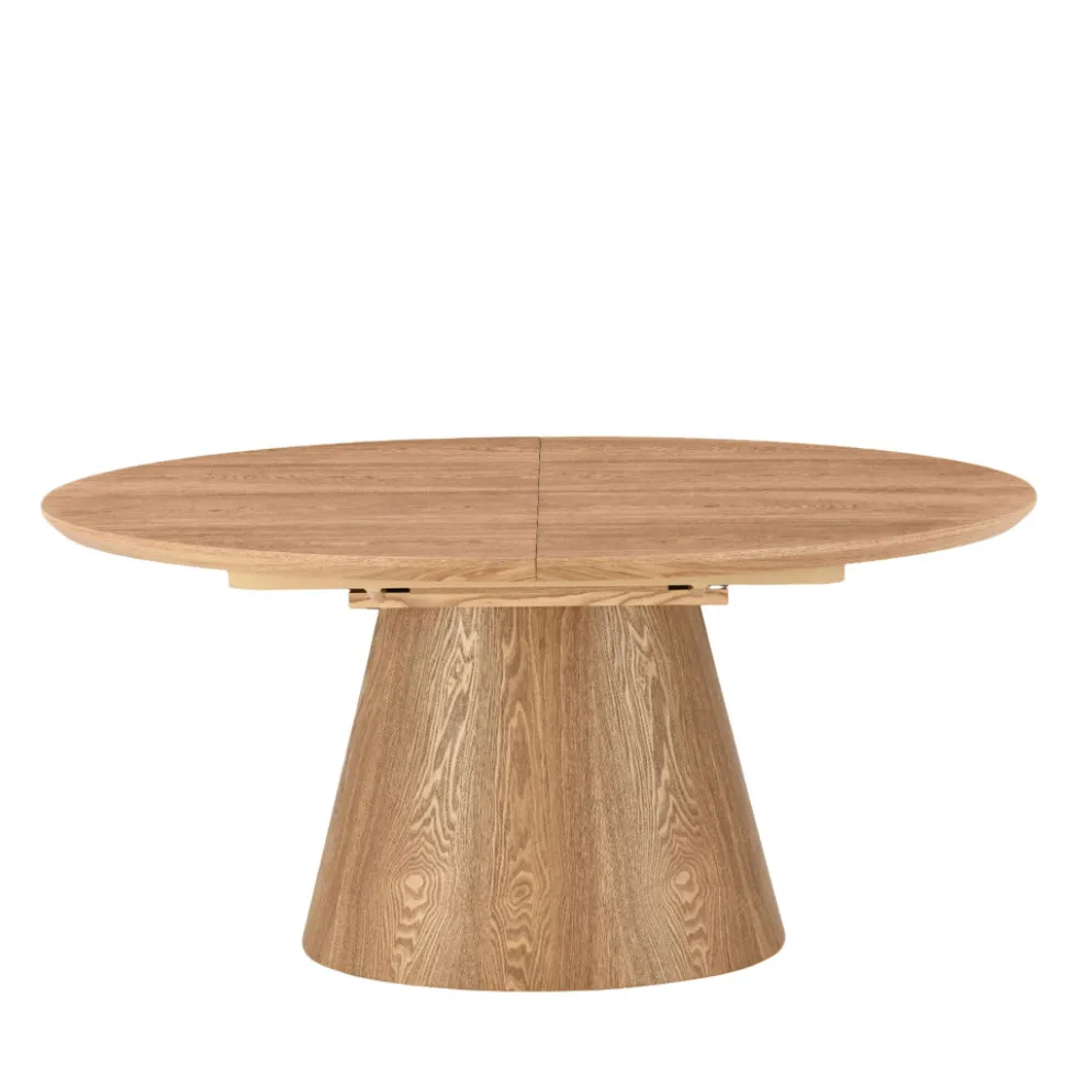 CAMI Table à manger extensible 6 à 8 personnes ovale en bois