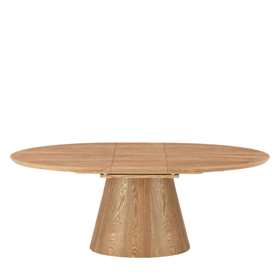 CAMI Table à manger extensible 6 à 8 personnes ovale en bois