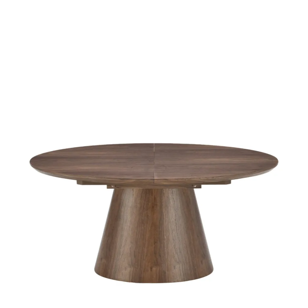 CAMI Table à manger extensible 6 à 8 personnes ovale en bois