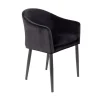 CATELYN Fauteuil de table design en velours