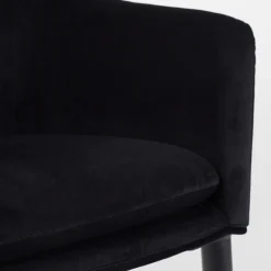 CATELYN Fauteuil de table design en velours