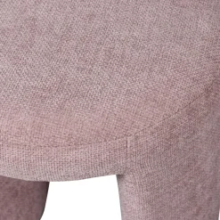 CHARLIE Pouf rond en tissu ø45cm