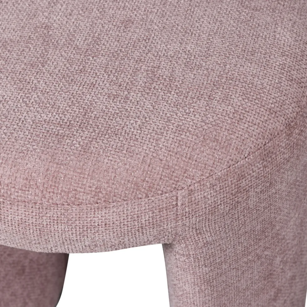 CHARLIE Pouf rond en tissu ø45cm