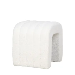 COLMA Pouf en tissu bouclette