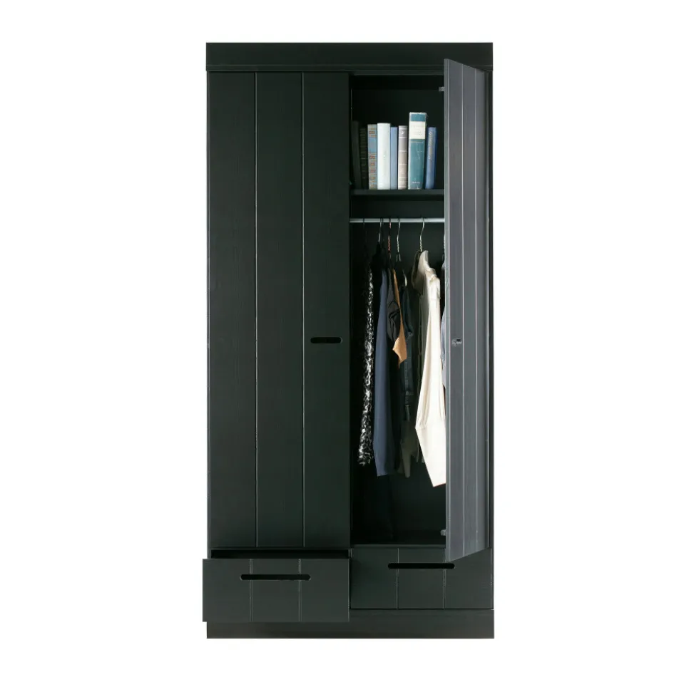 CONNECT Armoire en pin 2 portes 2 tiroirs