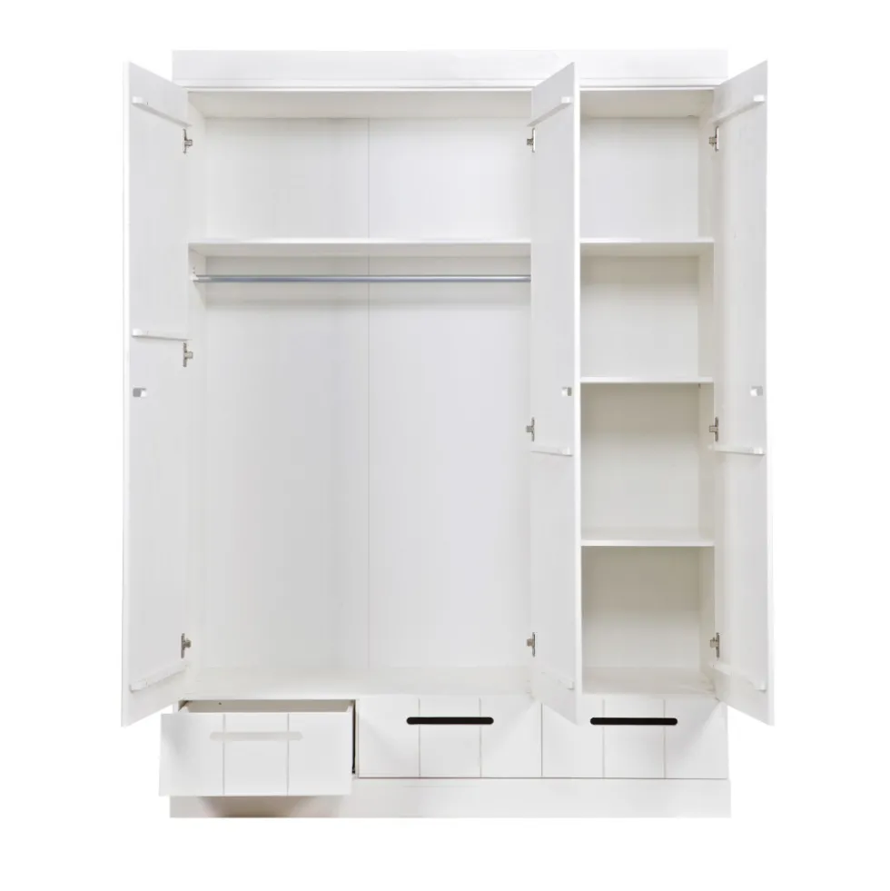 CONNECT Armoire vestiaire 3 portes / 3 tiroirs