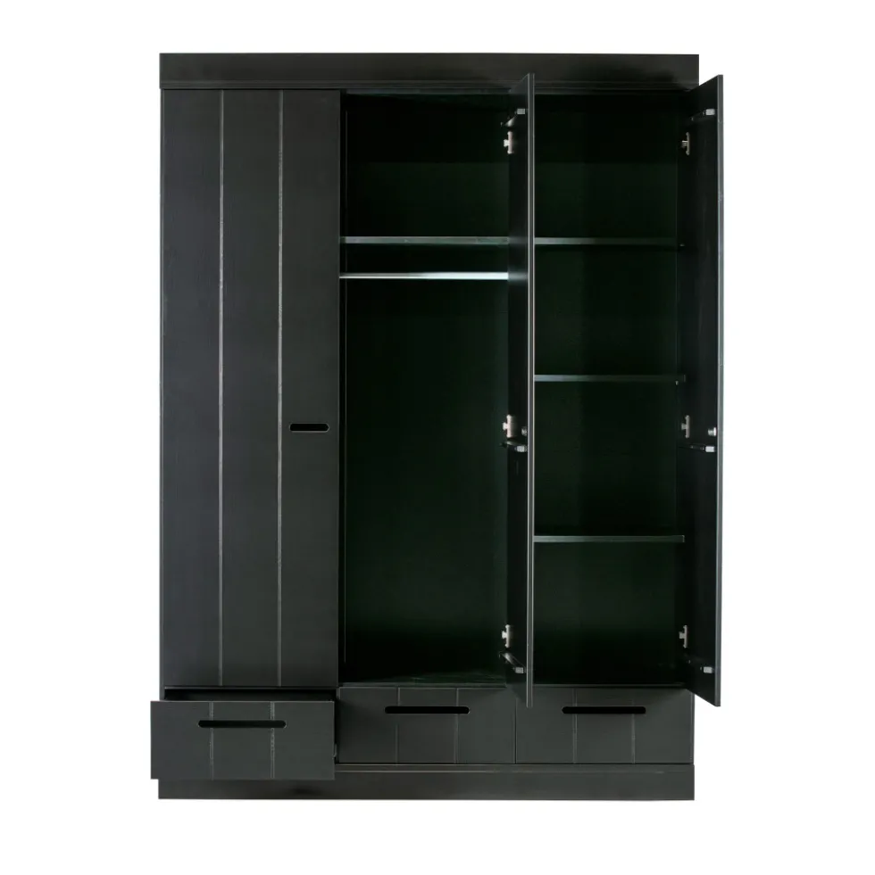 CONNECT Armoire vestiaire 3 portes / 3 tiroirs