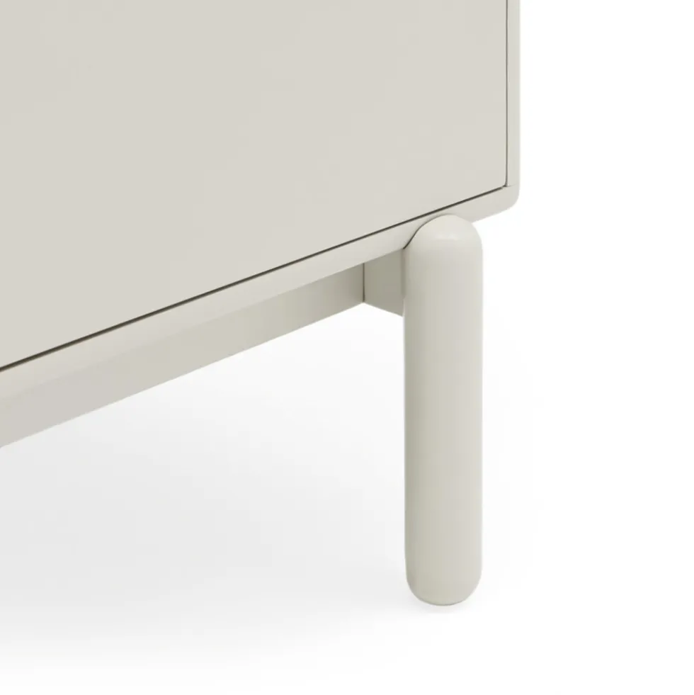CORVO Buffet 1 porte 6 tiroirs en bois L180cm