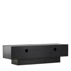 CUENCA Meuble TV 2 portes battantes en bois L160cm