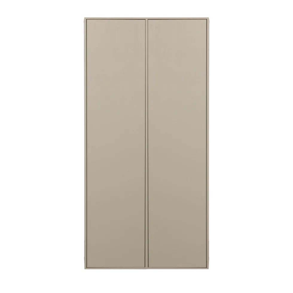 DAILY Armoire 2 portes, 2 tiroirs en bois H200cm