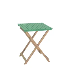DANA Set bistrot pliant de jardin 2 personnes en bois