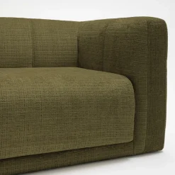 DANAE Canapé convertible 4 places en tissu chenille