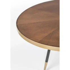 DENISE Table à manger 6 personnes en bois et métal