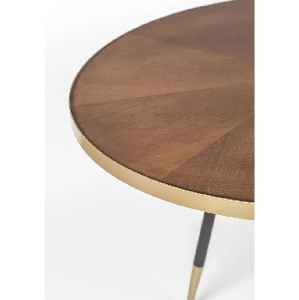 DENISE Table à manger 6 personnes en bois et métal