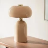 DORIA Lampe à poser champignon en métal