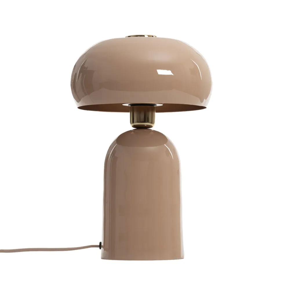 DORIA Lampe à poser champignon en métal