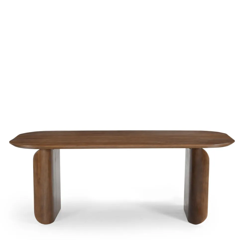 DUMAI Table à manger 8 personnes en bois massif