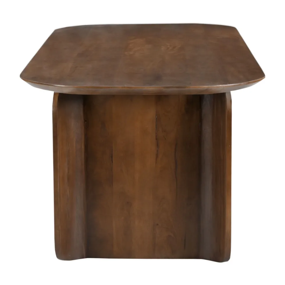 DUMAI Table à manger 8 personnes en bois massif