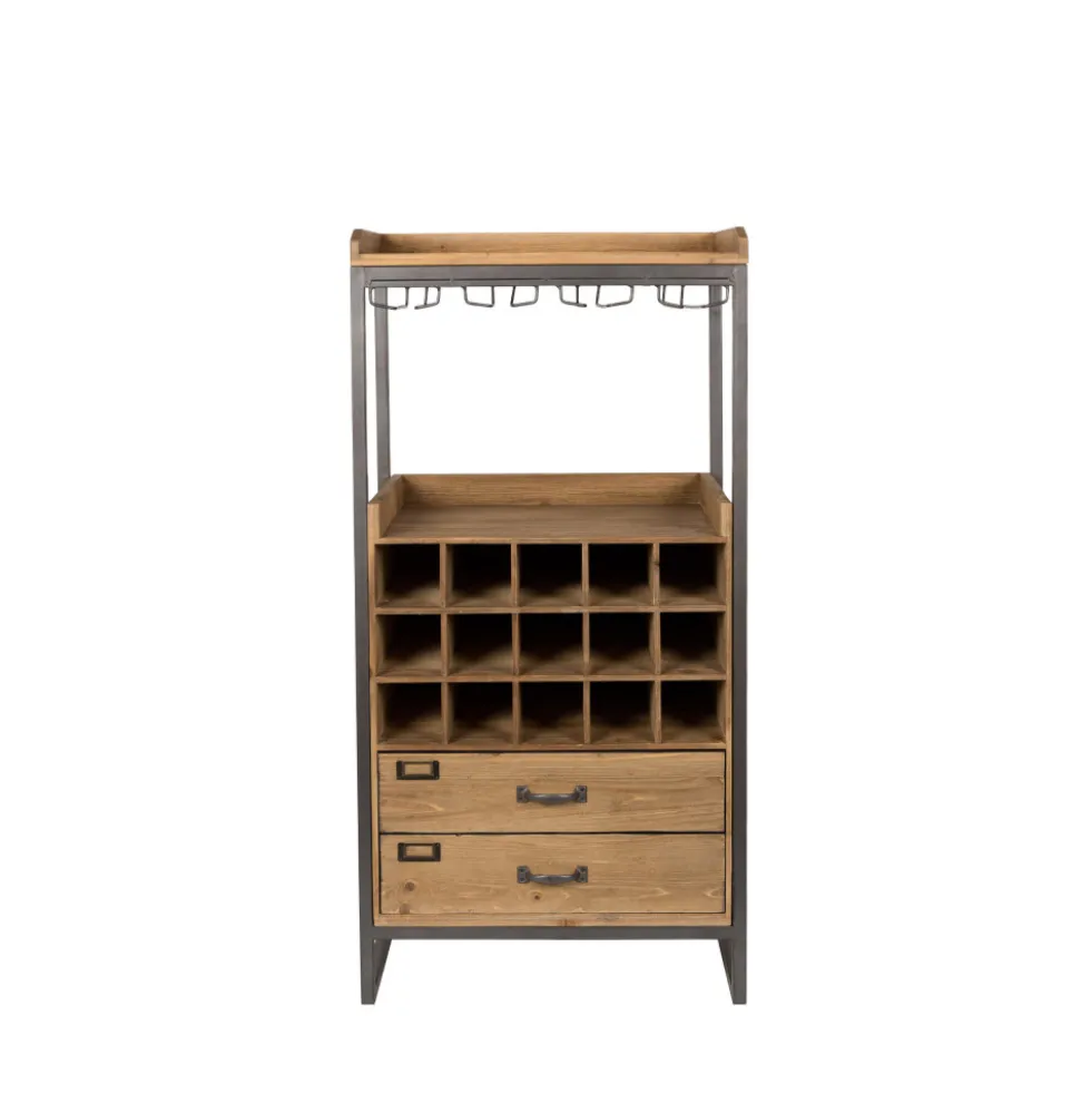 EDGAR Armoire bar à vin vintage
